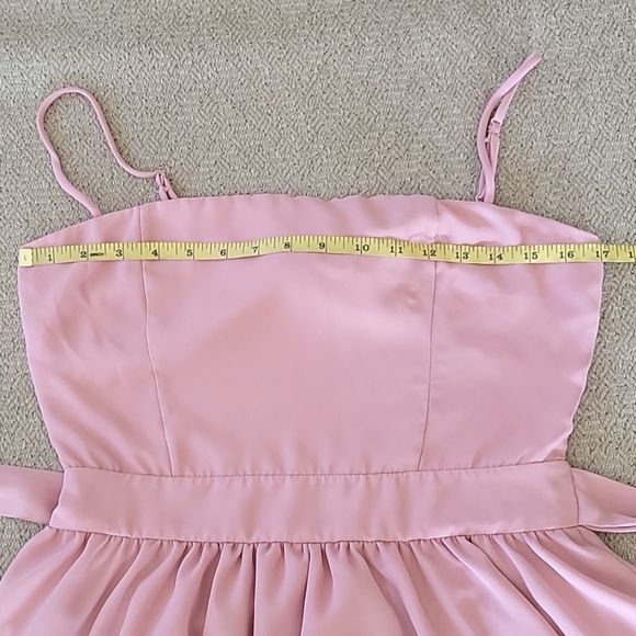 Lucy In The Sky Pink Sleeveless Open Back Romper - Size Large - Picture 13 of 16